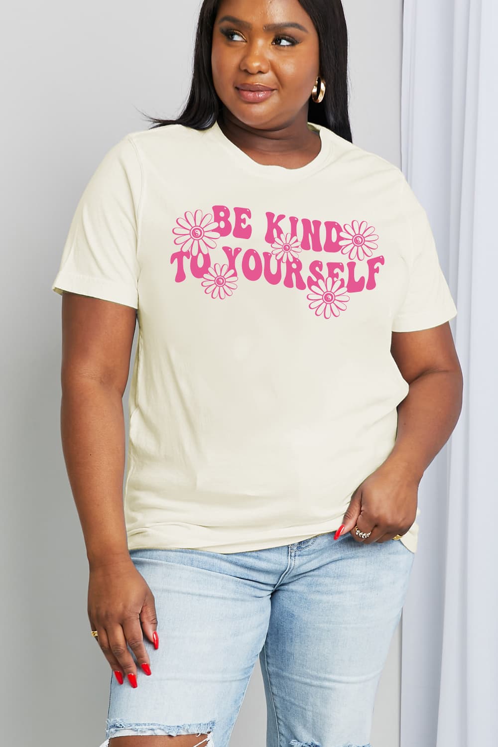 Be Kind To Yourself Flower Tee