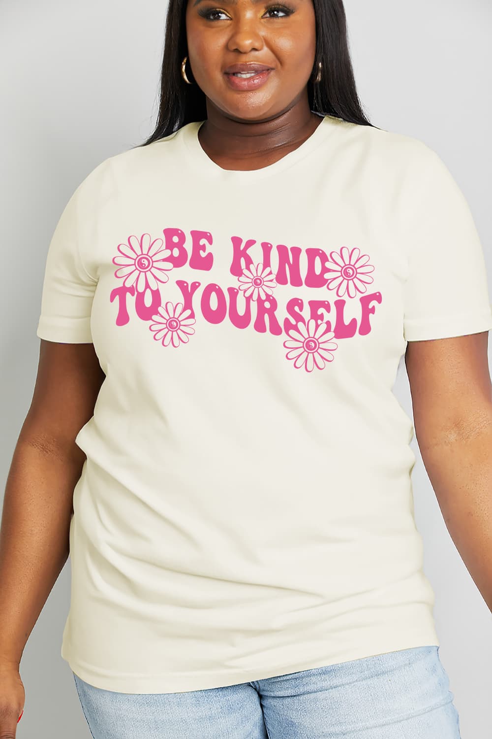 Be Kind To Yourself Flower Tee