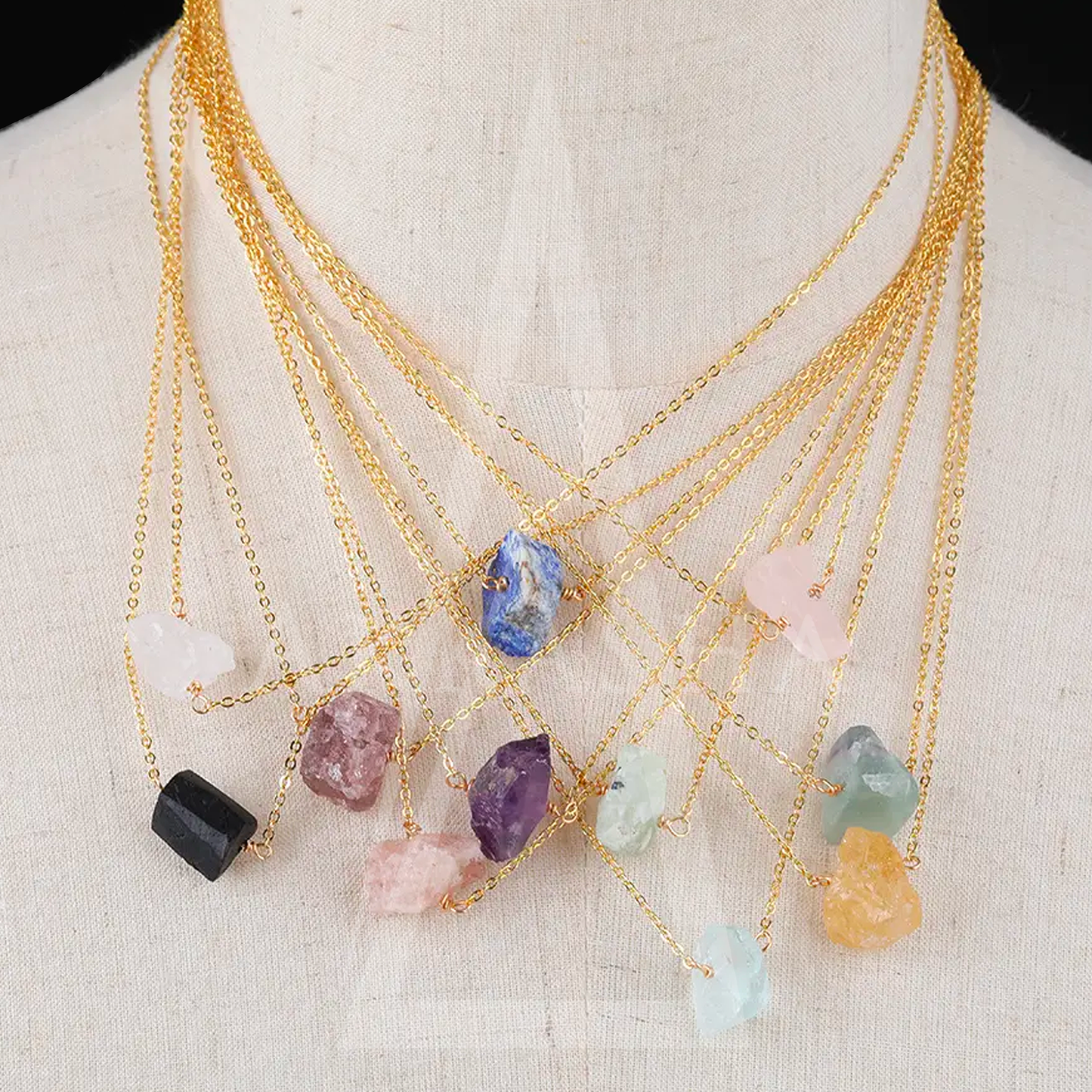 RAW CRYSTAL NECKLACE